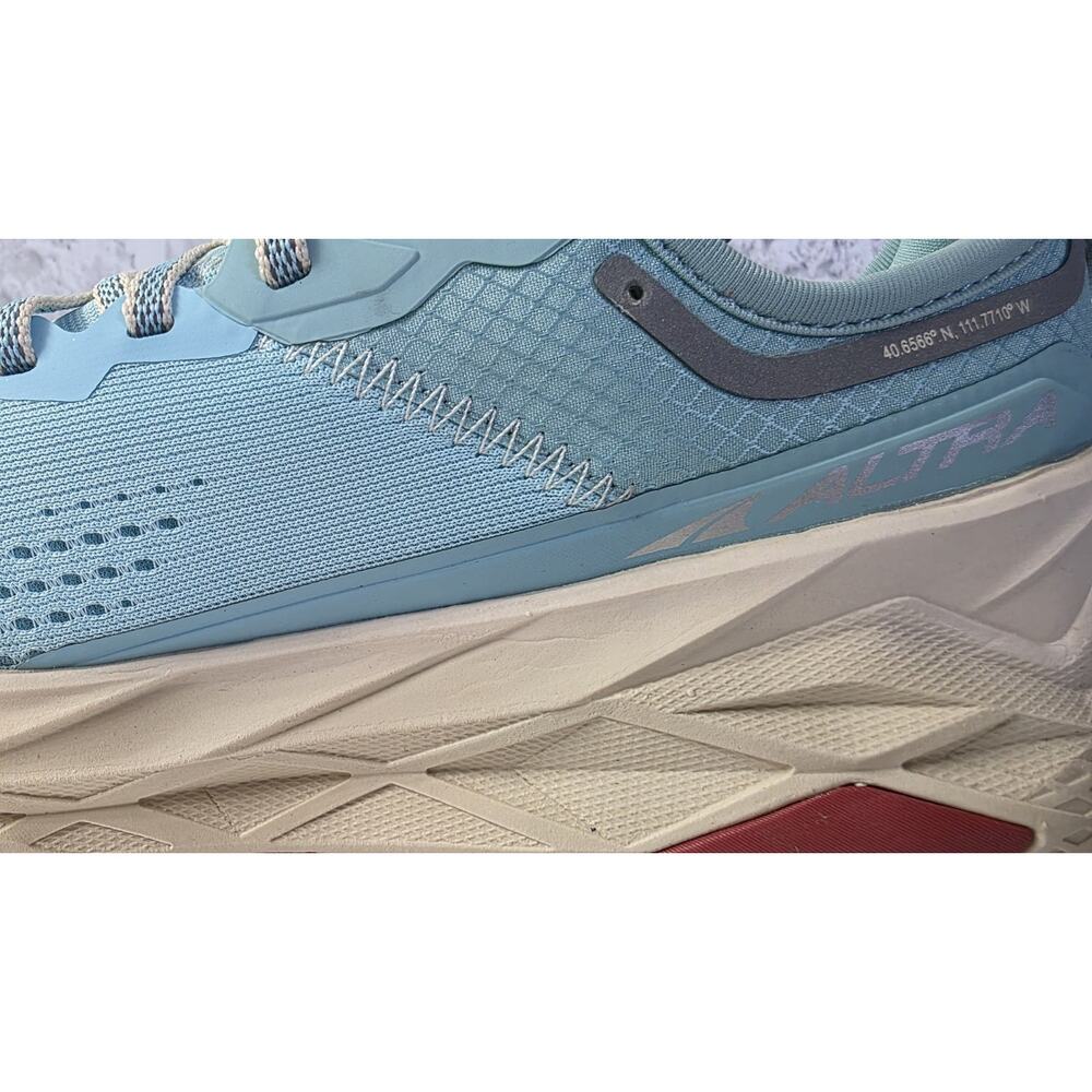 Altra Olympus 5 Shoes Womens Size 7 Blue Mesh Trail Running Zero Drop Vibram - Picture 8 of 10